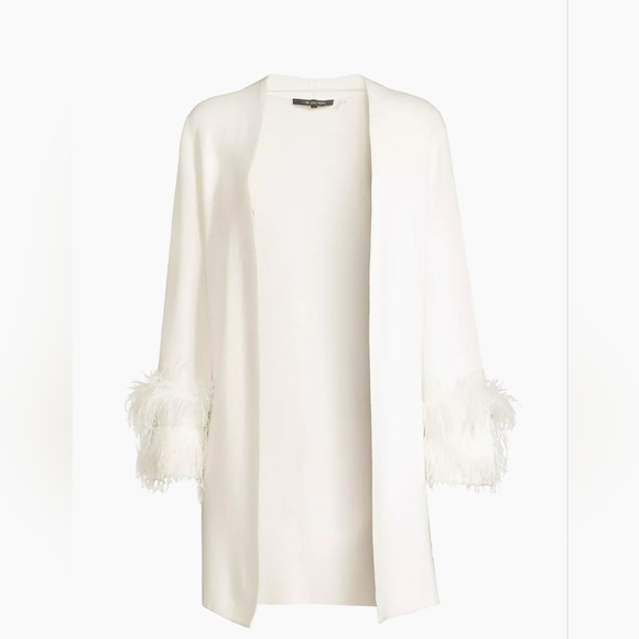 Kobi Halperin open front Ivory sweater, size large - Picture 2 of 10